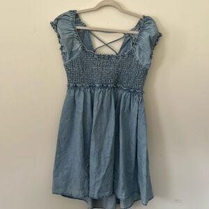 Free People denim mini dress